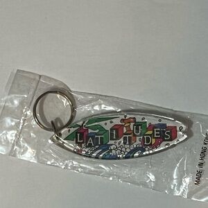 Surfboard Keychain Latitudes Acrylic NIP Beach Waves